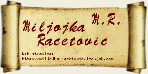 Miljojka Račetović vizit kartica